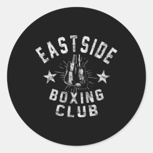 Adesivo Redondo Clube de Boxing do Lado Leste - Vintage em Desconf