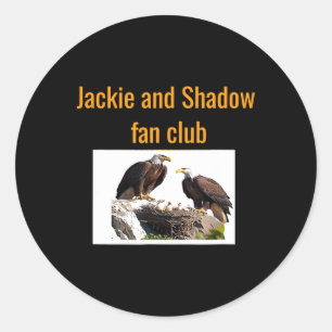 Adesivo Redondo Clube de Fãs Jackie e Shadow Águias