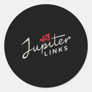 Adesivo Redondo Clube de Golfe Jupiter Links Tgl Frente Verso Lice