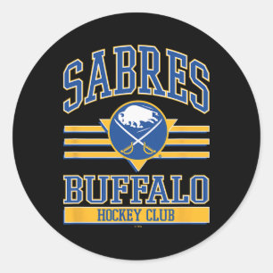 Adesivo Redondo Clube de Hóquei Buffalo Sabres Preto Licenciado Of