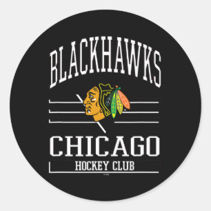 Adesivo Redondo Clube de Hóquei Chicago Blackhawks Vermelho Licenc