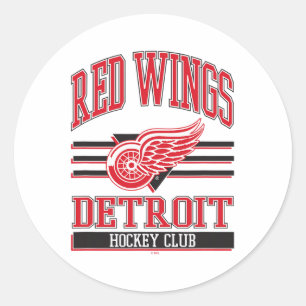 Adesivo Redondo Clube de Hóquei Detroit Red Wings Cinza Licenciado