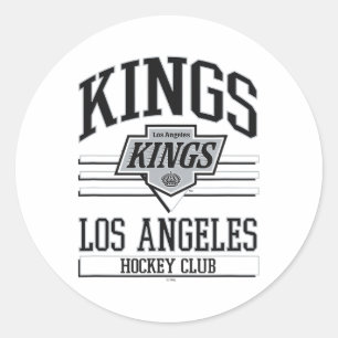 Adesivo Redondo Clube de Hóquei Los Angeles Kings Branco Licenciad