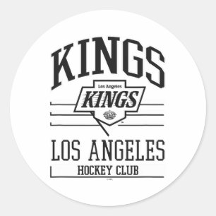 Adesivo Redondo Clube de Hóquei Los Angeles Kings Cinza Oficialmen
