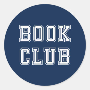 Adesivo Redondo Clube de Livros de Estilos de Variedade com Cor Ed