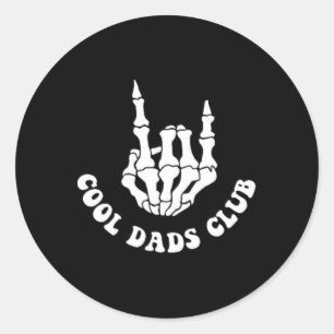 Adesivo Redondo Clube de Pais Legal de Camisas do Dia de os pais p