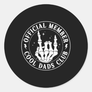 Adesivo Redondo Clube de Pais Legal do Dia de os pais Aniversário 