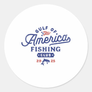 Adesivo Redondo Clube de Pesca da América do Golfo