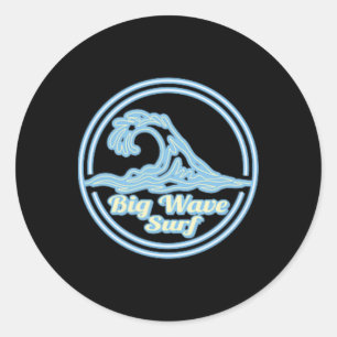 Adesivo Redondo Clube de Surf de Ondas Grandes Belharra, Gráfico d
