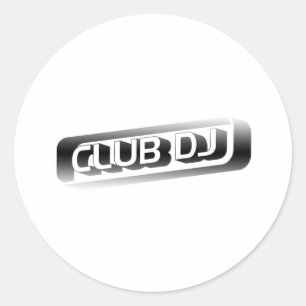 Adesivo Redondo Clube DJ