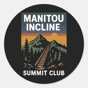 Adesivo Redondo Clube do Cume do Manitou Incline