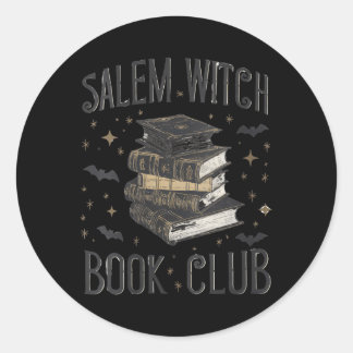 Adesivo Redondo Clube do Livro Salem Vintage Feminino Gato Preto L