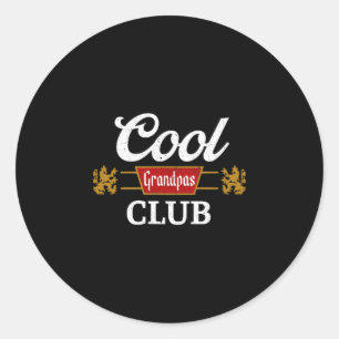 Adesivo Redondo Clube dos Avôs Retro Legal Família Combinando Dia