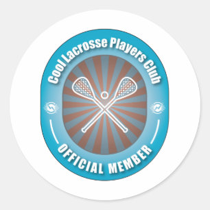 Adesivo Redondo Clube Legal de Jogadores Lacrosse