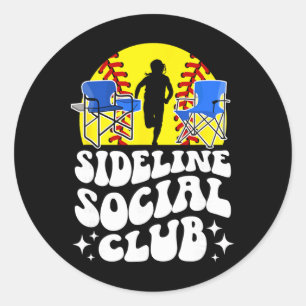 Adesivo Redondo Clube Social Lateral Mãe Softll de um jogador Soft