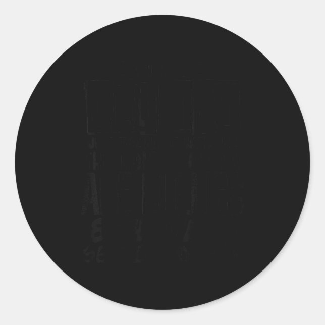 Adesivo Redondo Clumsy Person , Funny Humor Quote , Floor Hates Me (Frente)