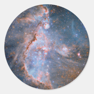 Adesivo Redondo Cluster com estrelas NGC 346
