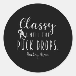 Adesivo Redondo Cly Até Que O Disco Caia Mãe De Hockey Mãe De Hock