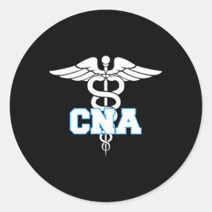 Adesivo Redondo Cna Caduceus Símbolo Médico Presentes