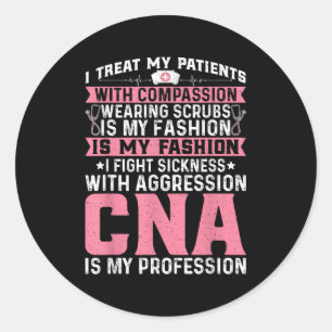 Adesivo Redondo Cna Shirts Gifs Para Men Women Co. Cna Certified N