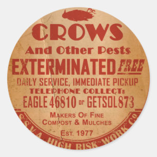 Adesivo Redondo Co-Trabalho de Alto Risco SSVA