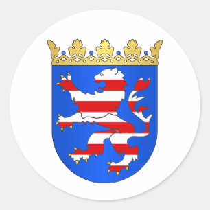 Adesivo Redondo COA de Hessen (Hesse)