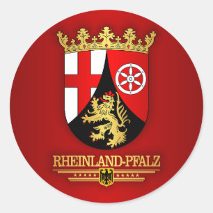 Adesivo Redondo COA de Rheinland-Pfalz