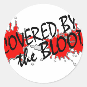 Adesivo Redondo Coberto pelo sangue