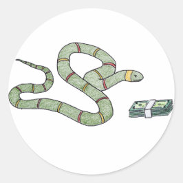 Adesivo Redondo cobra