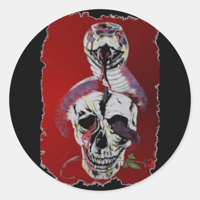 Adesivo Redondo Cobra (Frente)