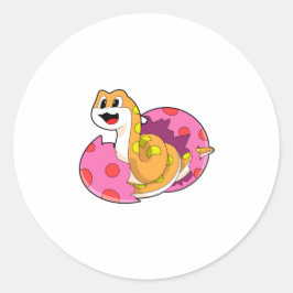 Adesivo Redondo Cobra com Ovo