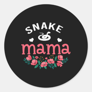 Adesivo Redondo Cobra Mama dá presentes a mulheres mãe Cobra de do