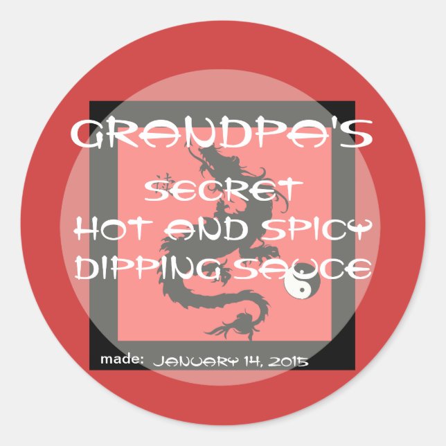 Adesivo Redondo Cobrir de tampa de latão asiático - dimensionado p (Frente)