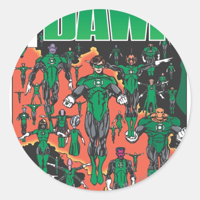 Adesivo Redondo Cobrir Emerald Dawn (Frente)