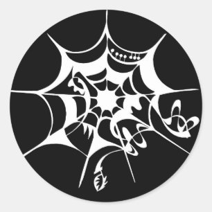 Adesivo Redondo Cobweb de Spiderweb