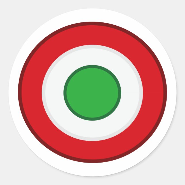 Adesivo Redondo Coccarda Coppa Italia, Itália (Frente)