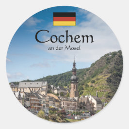 Adesivo Redondo Cochem Alemanha Souvenir