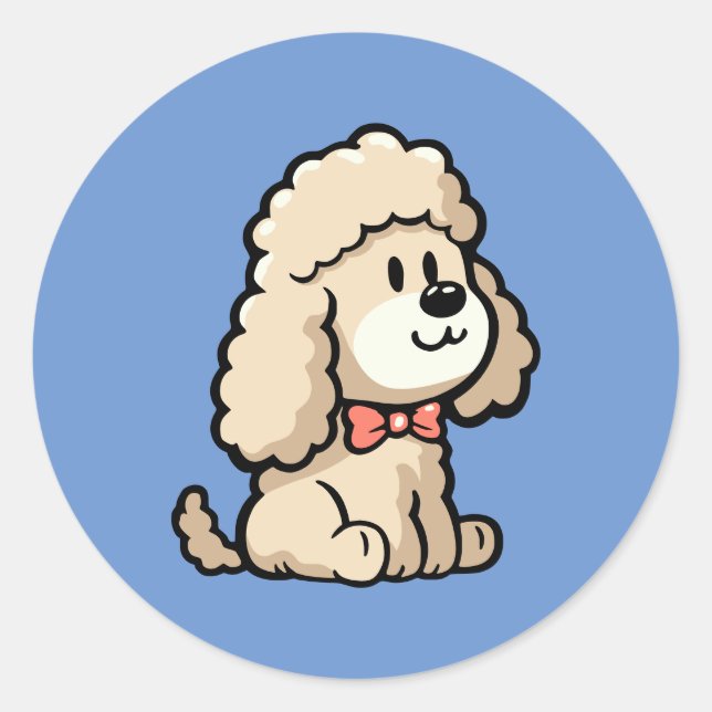 Adesivo Redondo Cockapoo (Frente)