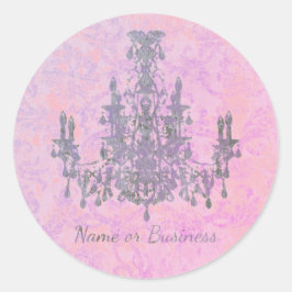 Adesivo Redondo Coco Chandelier - ALTERAR COR / FORMA / TAMANHO