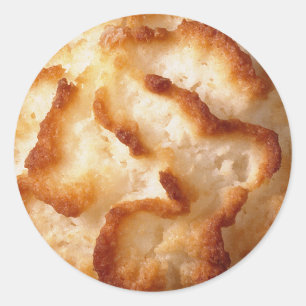 Adesivo Redondo Coconut Macaroon Cookies Stickers
