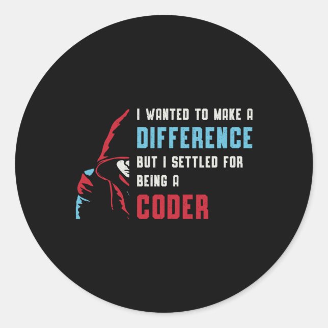 Adesivo Redondo Codificador Médico Sendo Um Codificador Codificand (Frente)