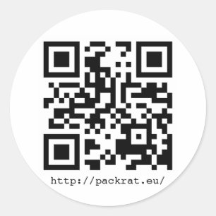 Adesivo Redondo Código #1 de PackRat QR