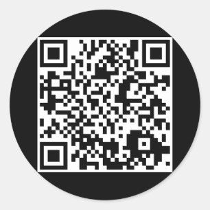 Adesivo Redondo código customizável de QR
