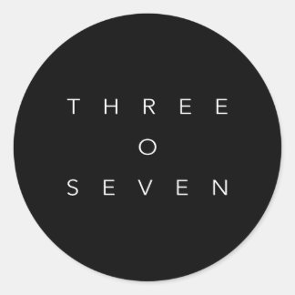 Adesivo Redondo Código de área 307 Wyoming