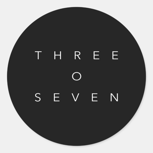 Adesivo Redondo Código de área 307 Wyoming (Frente)