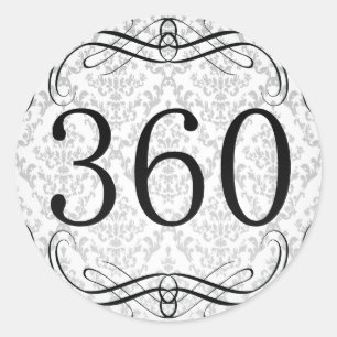 Adesivo Redondo Código de área 360