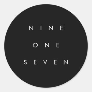 Adesivo Redondo Código de área 917