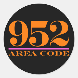 Adesivo Redondo Código de área 952