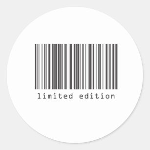 Adesivo Redondo Código de barras - Edição limitada