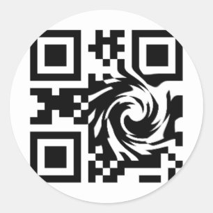 Adesivo Redondo Código de QR